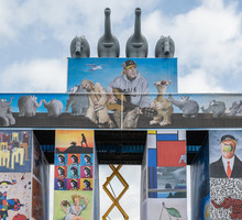 Motive von Otto auf mobilem Kunstwerk