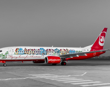 Air Berlin: Flugzeugbeklebung