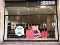 Schaufenster Displays Handtaschen